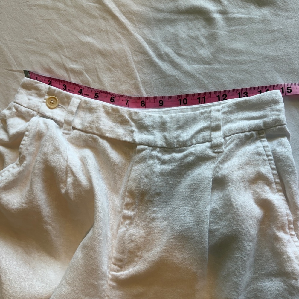 Madewell Women's The Harlow Wide-Leg Pant in 100% Linen Eyelet White 8 - Picture 11 of 14